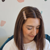 Retro Purple and Yellow Wiggle Hairclip (Select Quantity)