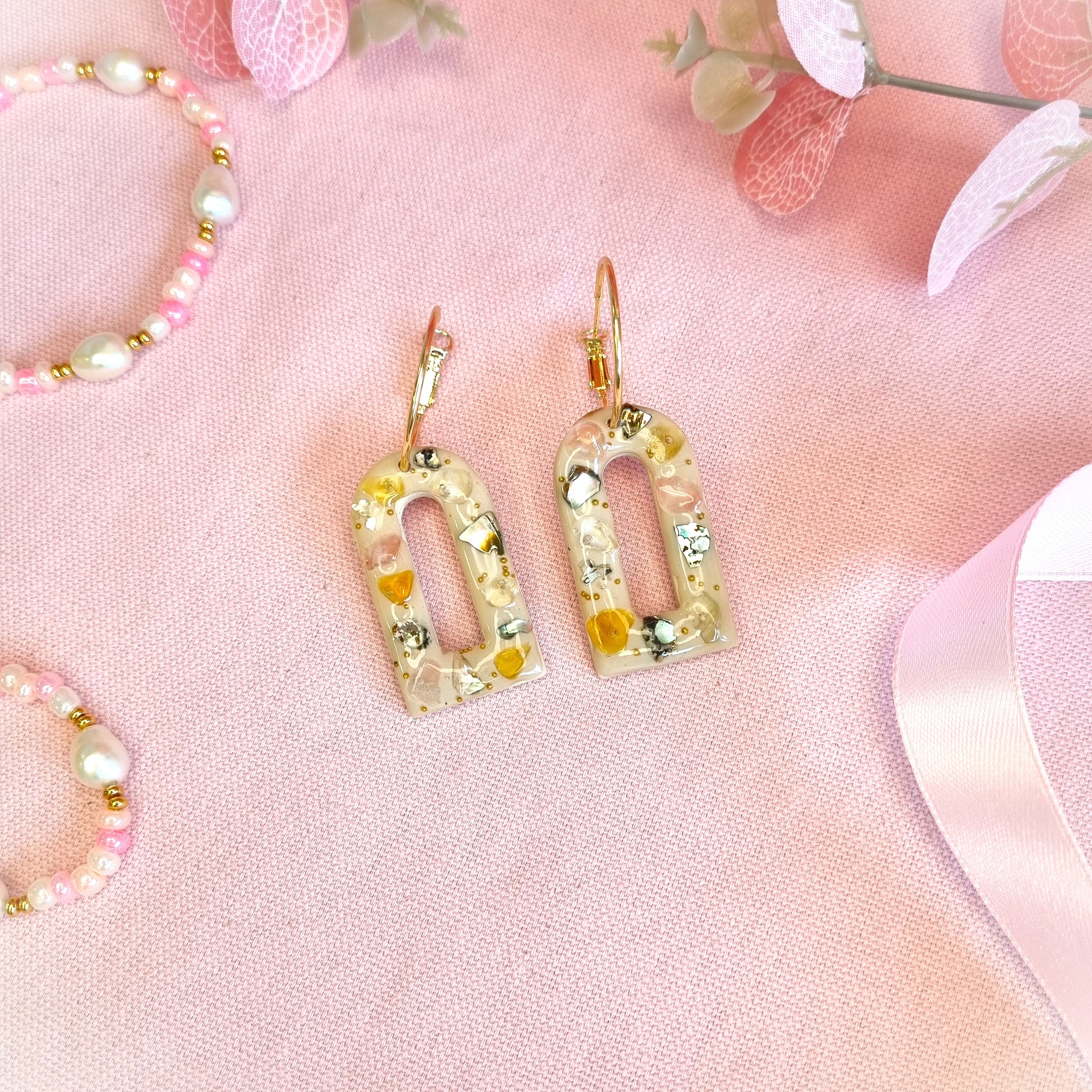 Large Seaside Arch Hoop Earrings