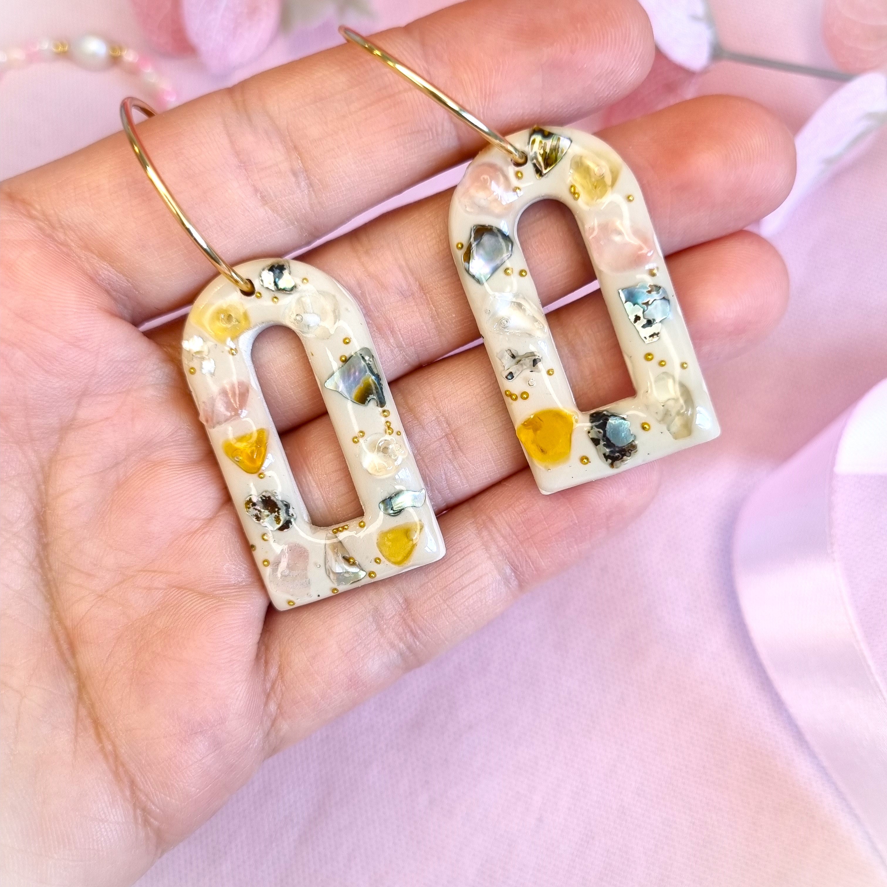 Large Seaside Arch Hoop Earrings