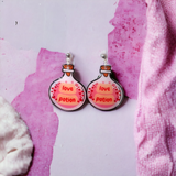 Love Potion Halloween Dangle Earrings