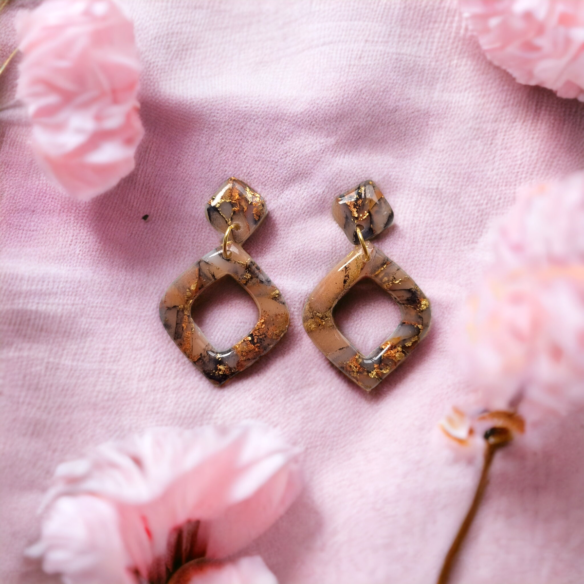 Crystal Effect Teardrop Dangle Earrings