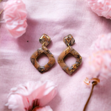 Crystal Effect Teardrop Dangle Earrings