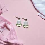 Dainty Pastel Blue Tulip Earrings