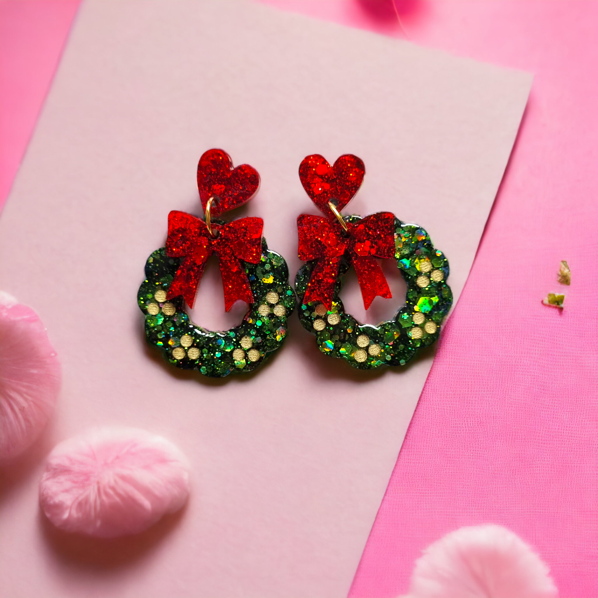 Statement wreath earrings