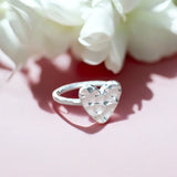 Hammered Heart Ring