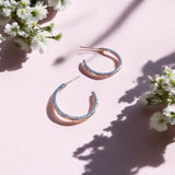 Hammered Every day Hoop earrings
