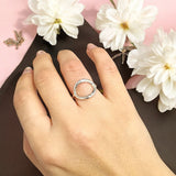 Hammered Circle Ring