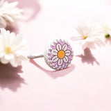 Pink Daisy Medium Sized Ring