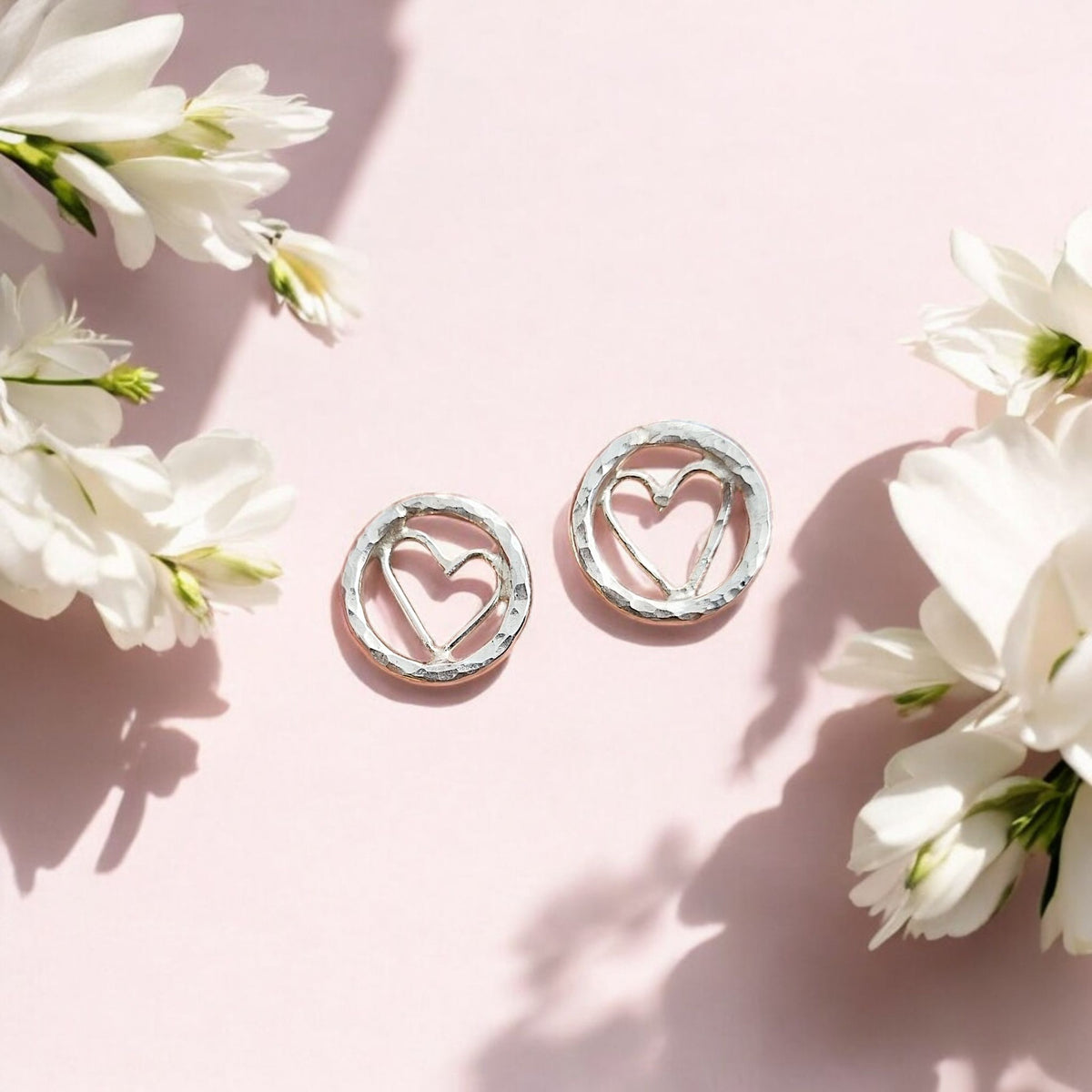 Heart Stud Earrings