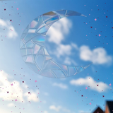Crescent Moon Rainbow Window Sun Catchers