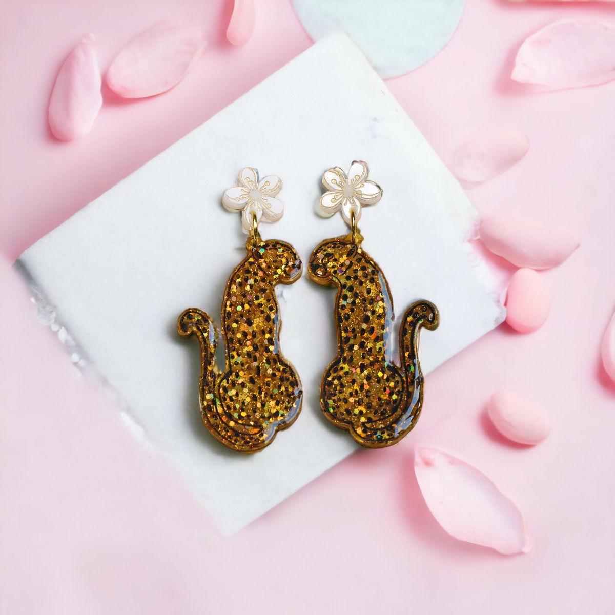Cheetah Dangle Earrings
