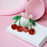 Cherry Resin Earrings