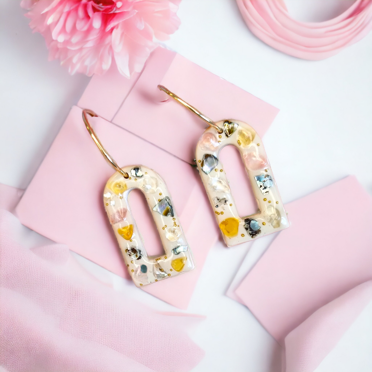 Large Seaside Arch Hoop Earrings