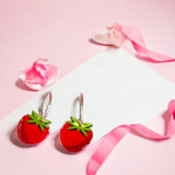 Large Strawberry Earrings