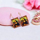 Mona Lisa Art Portrait Earrings