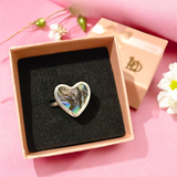Abalone Heart Ring