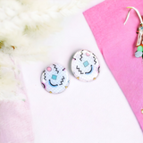 Statement Retro Stud Earrings