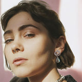 Swirl Abalone Shell Dangle Earrings