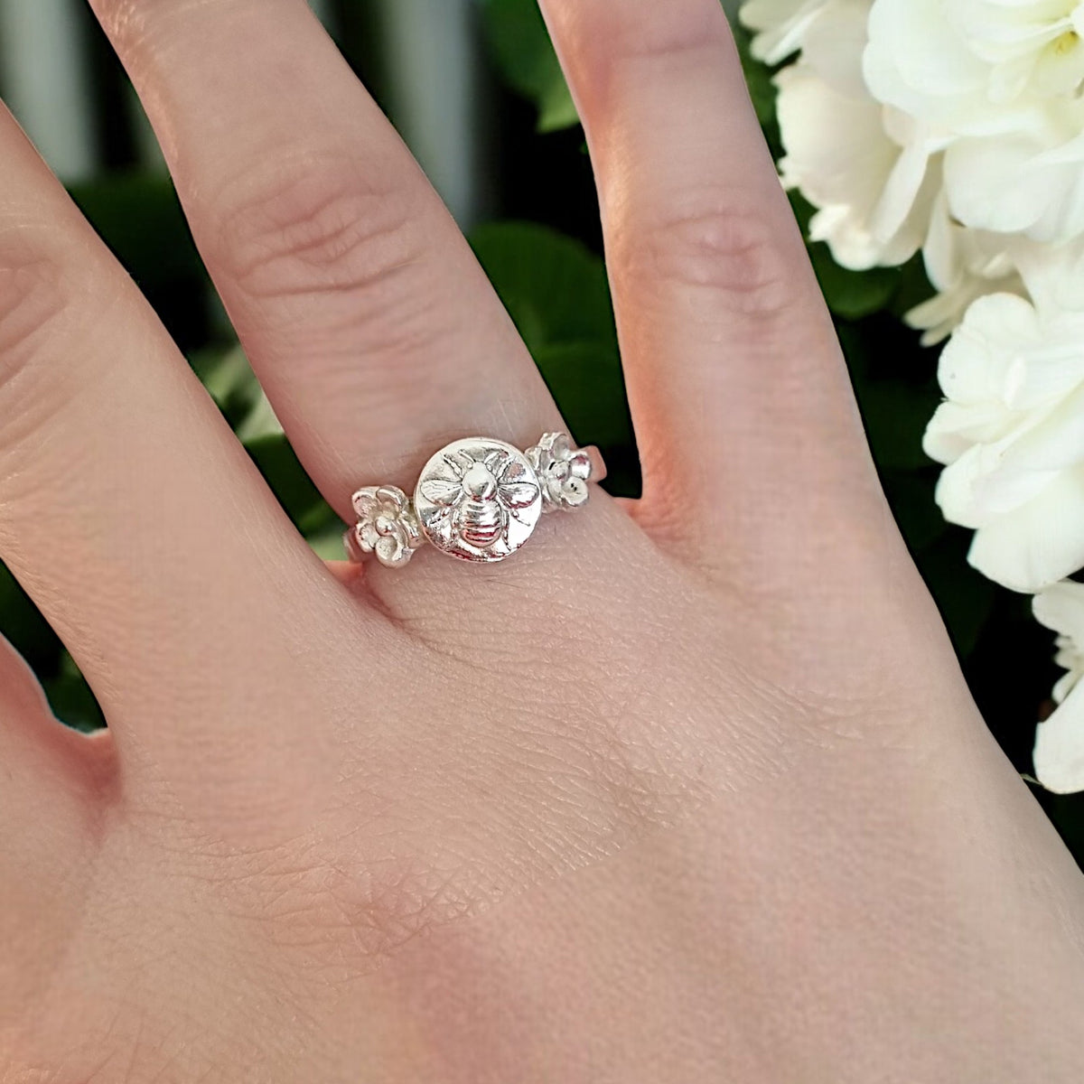 Bee and Flower Ring