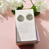 Celestial Eye Pattern Stud Earrings