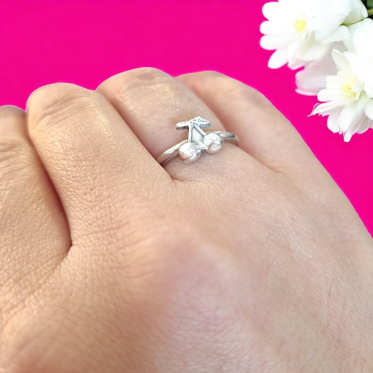 Dainty Cherry Ring
