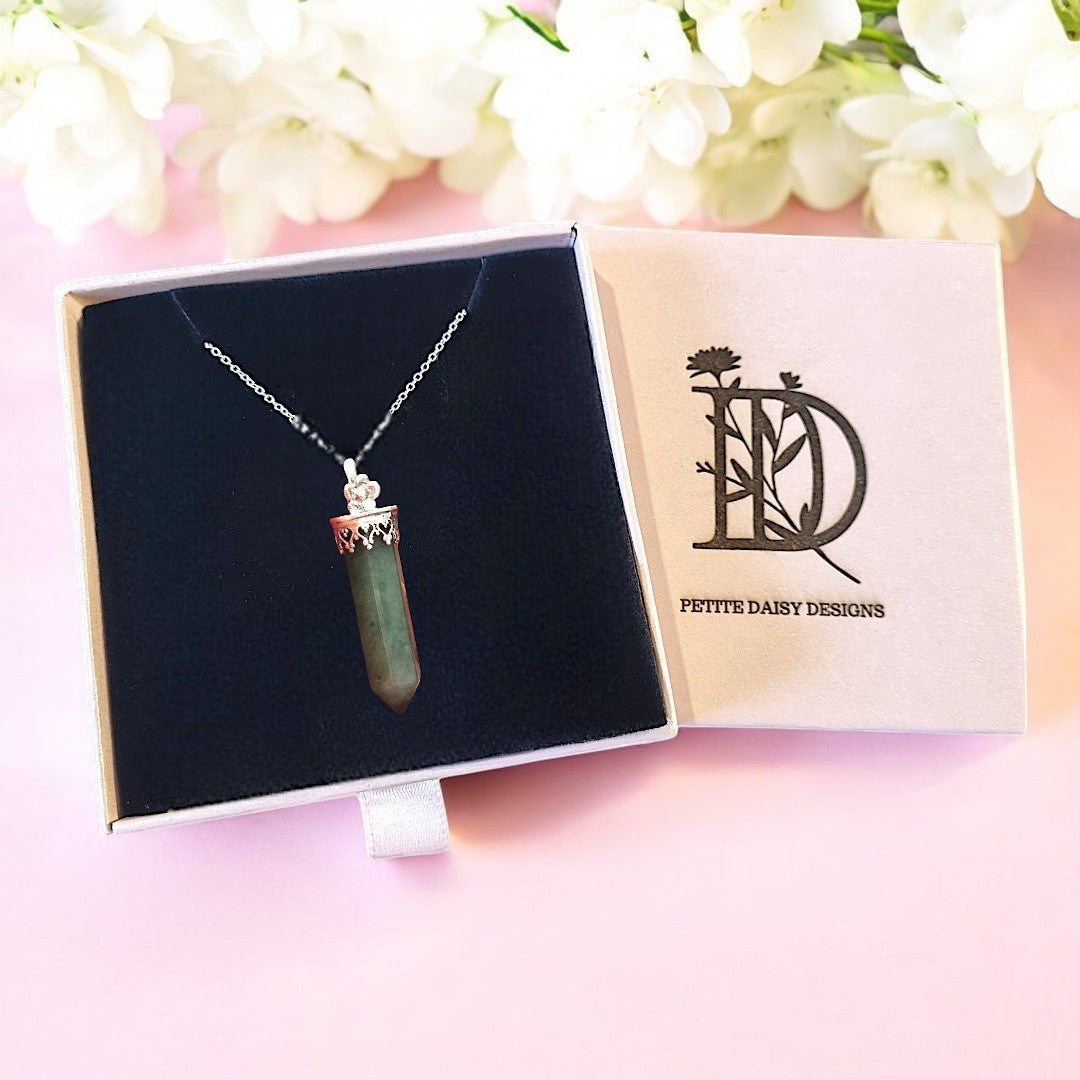 Flower Crystal Pendant Necklace