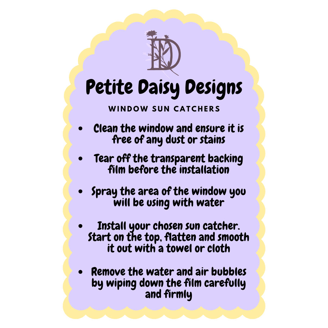 Custom Shape Rainbow Window Sun Catchers