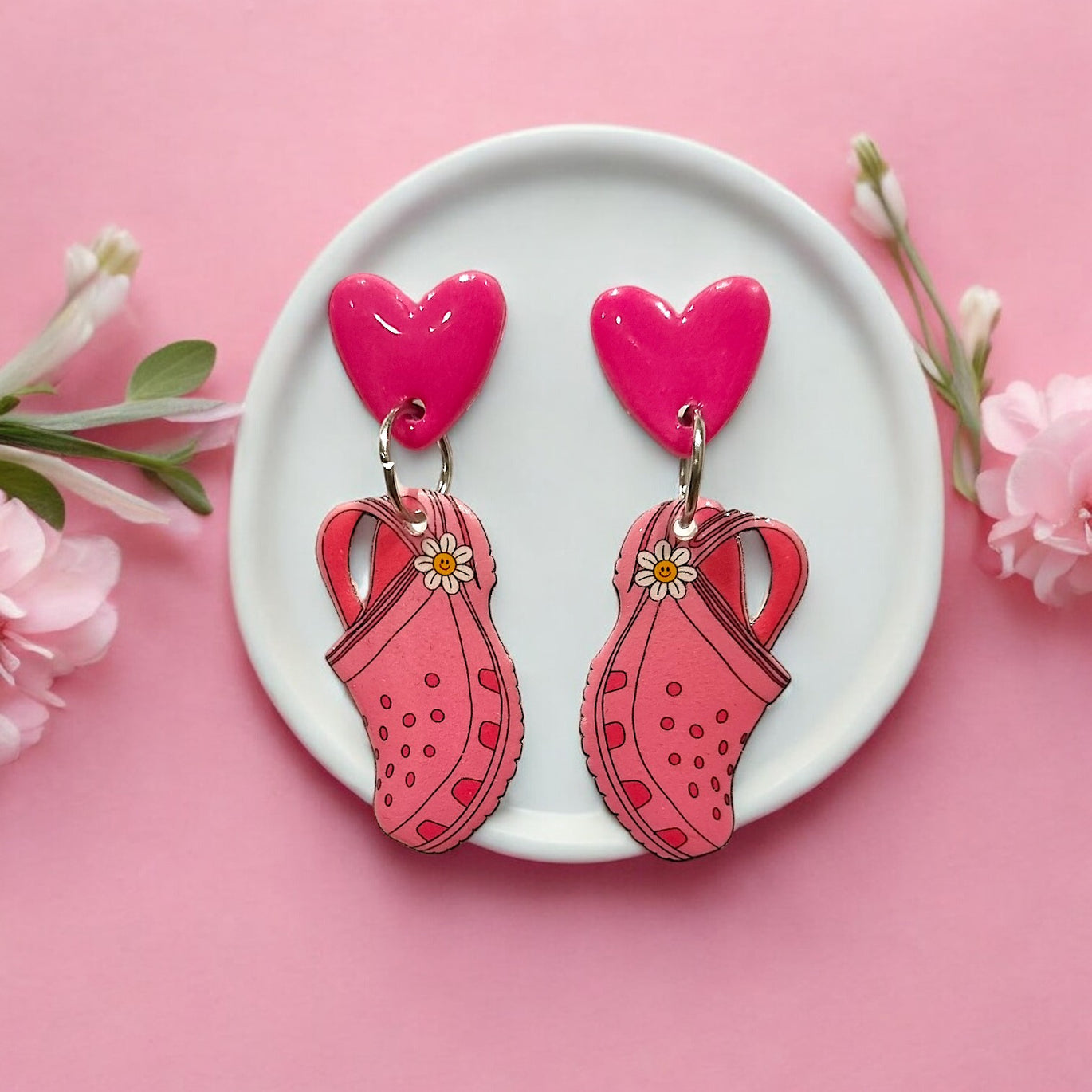 Croc shoe earrings deals