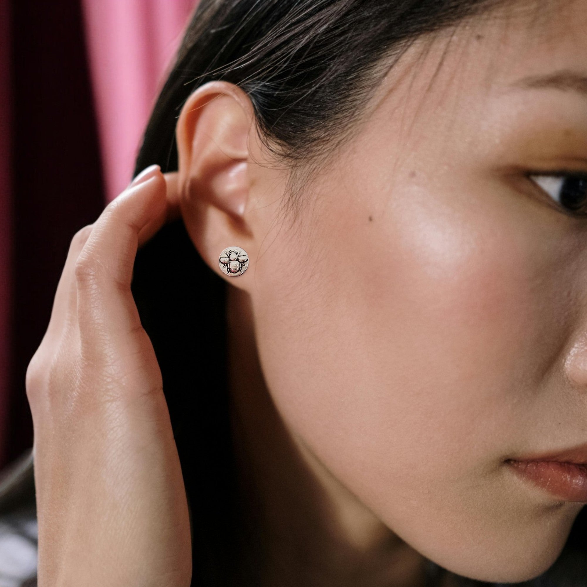 Dainty Bee Earrings