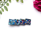 Large Glitter Bomb Hairclip (Matching Earrings Available) - Petite Daisy Designs