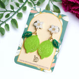 Lime Resin Earrings