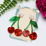 Cherry Resin Earrings