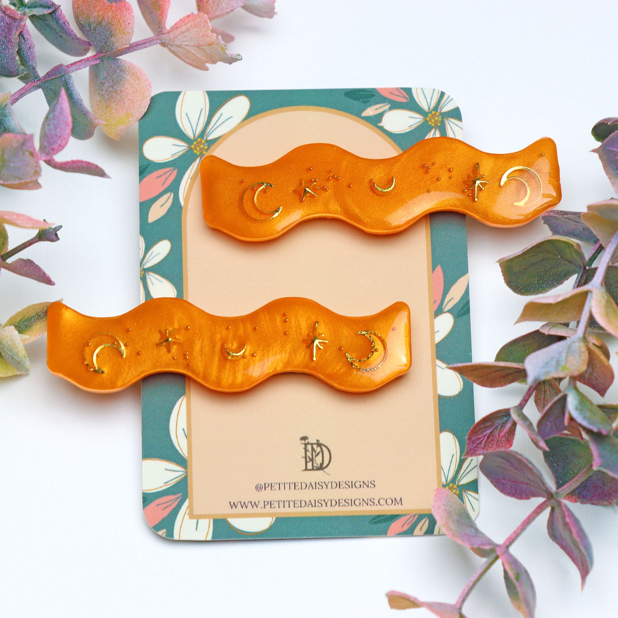 Large Orange Wiggle Hairclip (Select Quantity)