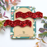Large Red Wiggle Hairclip (Select Quantity)